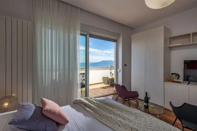 Panoramic Üç Kişilik Oda, 1 Yatak Odası, Balkon, Deniz Manzaralı