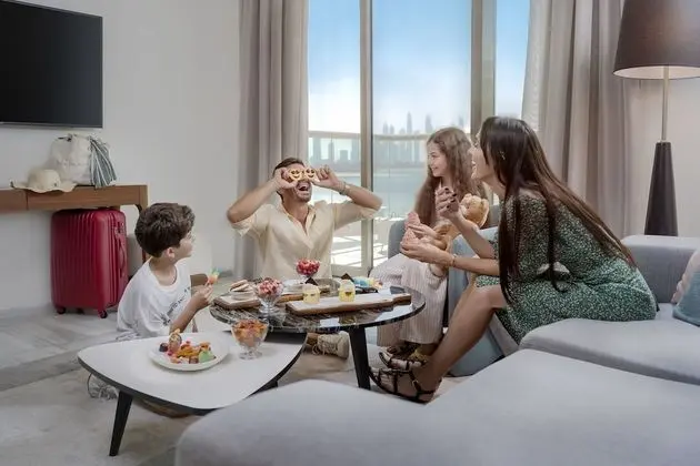 Süit, 1 Yatak Odası, Balkon, Deniz Manzaralı (Dining Kitchen, Palm Sea View)