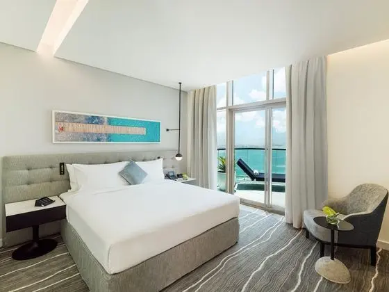 Süit, 1 Yatak Odası, Balkon, Deniz Manzaralı (Dining Kitchen, Palm Sea View)