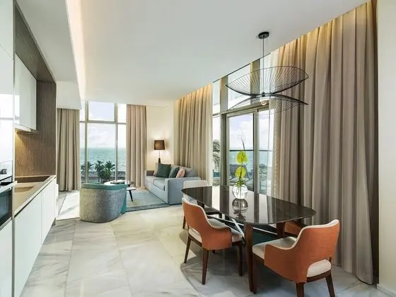 Süit, 1 Yatak Odası, Balkon, Deniz Manzaralı (Dining Kitchen, Palm Sea View)