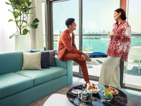 Süit, 1 Yatak Odası, Balkon, Deniz Manzaralı (Dining Kitchen, Palm Sea View)