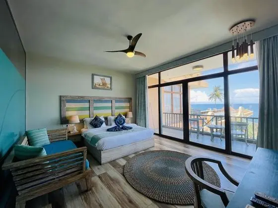 Deluxe Tek Büyük Yataklı Oda, 1 Yatak Odası, Deniz Manzaralı, Okyanusa Sıfır