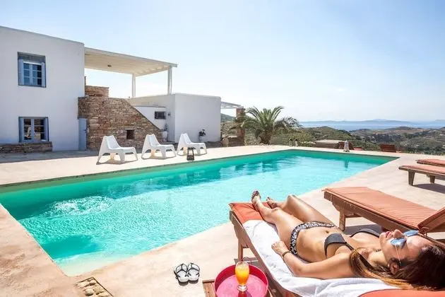 Villa, 6 Yatak Odası, Kişiye Özel Havuzlu, Deniz Manzaralı (Kea & Petra)