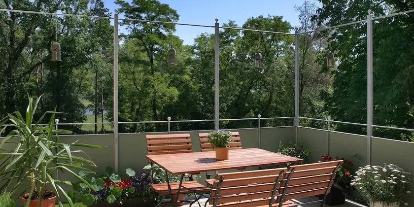 Tek Büyük Yataklı Oda, Balkon, Nehir Manzaralı