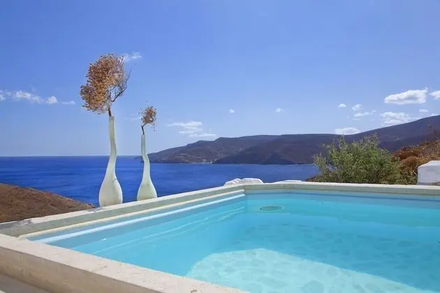 Honeymoon Süit, 1 Yatak Odası, Kişiye Özel Havuzlu, Deniz Manzaralı (Egeo)