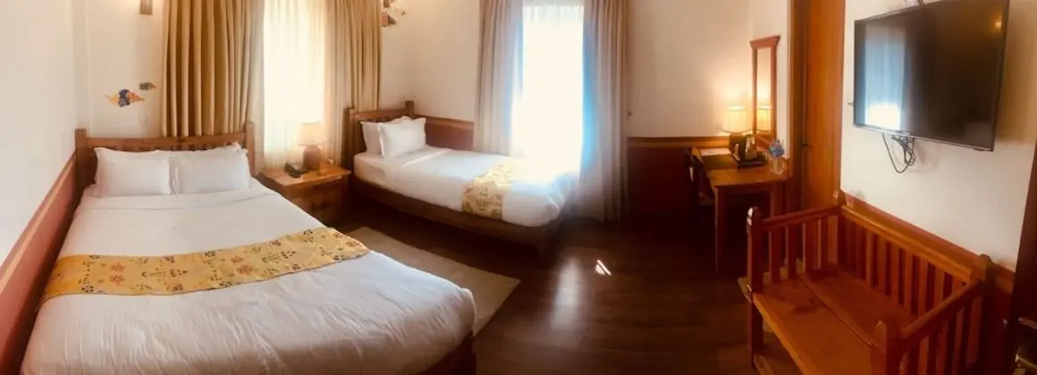 Deluxe Tek Büyük veya İki Ayrı Yataklı Oda, Bahçe Manzaralı