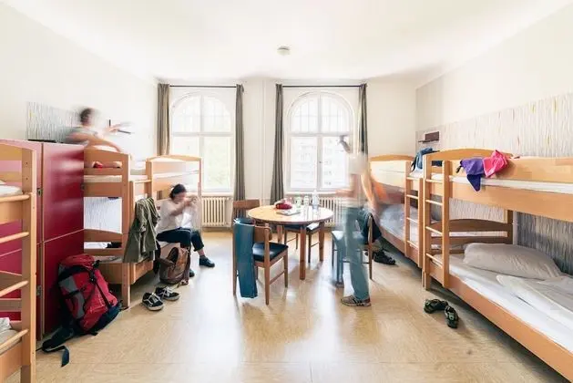 Bed(s) in a Dorm for 6, Shared Bathroom