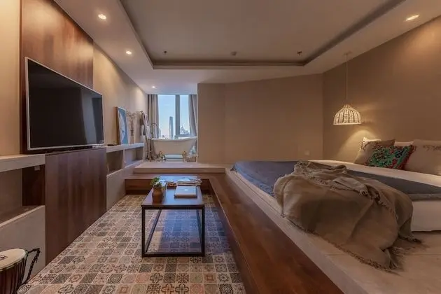 Premier Apart Daire, 1 Büyük (Queen) Boy Yatak, Küvet, Şehir Manzaralı