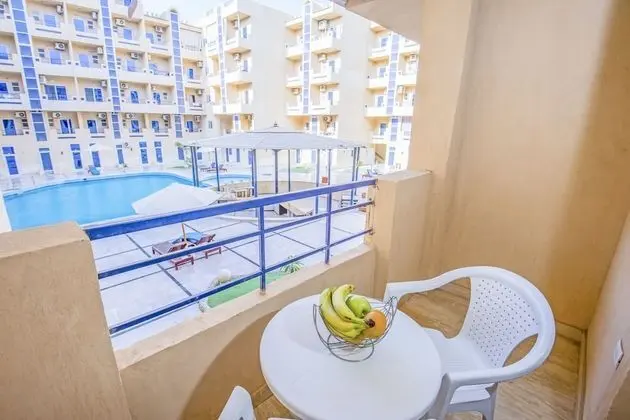 Pool View, Balcony, Kitchenette, Washing Machine | Tiba Resort E4