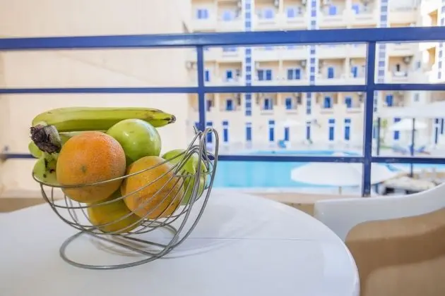 Pool View, Balcony, Kitchenette, Washing Machine | Tiba Resort E4