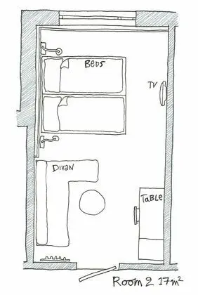 City Tek Büyük Yataklı Oda, Birden Çok Yatak, Sigara İçilmez, Bahçe Manzaralı (Room 3)