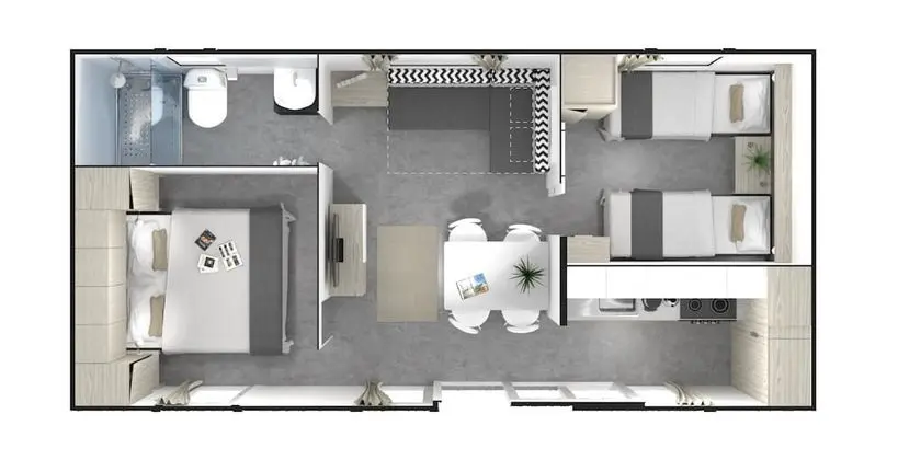 Deluxe Kulübe, 2 Yatak Odası