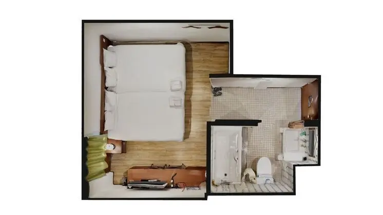 Standard İki Ayrı Yataklı Oda, Sigara İçilmez (2 Large Single Beds)
