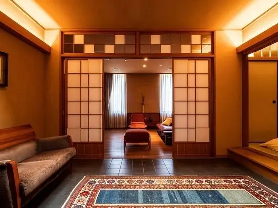 Traditional Oda, Özel Banyo (with private Japanese cypress bath)