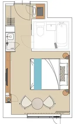 Tek Büyük Yataklı Oda, Sigara İçilmez (Residential)