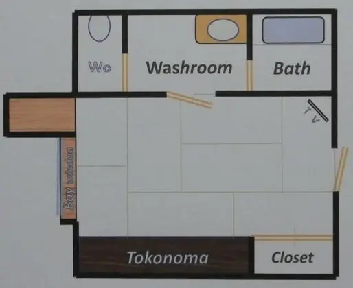 Traditional Oda, Sigara İçilmez, Özel Banyo (Japanese Style, SHIRASAGI, 2nd Floor)