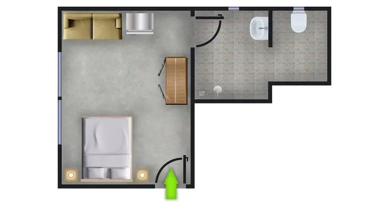 Deluxe Tek Büyük Yataklı Oda, 1 Yatak Odası, Veranda, Bahçe Manzaralı