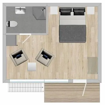 Deluxe Çatı Katı (Loft), Kısmi Deniz Manzaralı