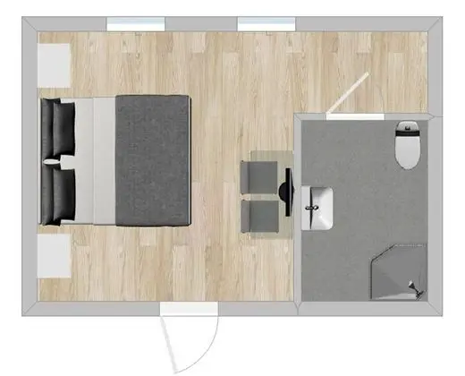 Tek Büyük Yataklı Oda, 2 Tek Kişilik Yatak, Bahçe Manzaralı