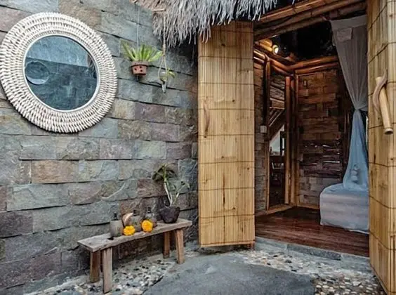Ev, Deniz Manzaralı (Private Bamboo House 1)