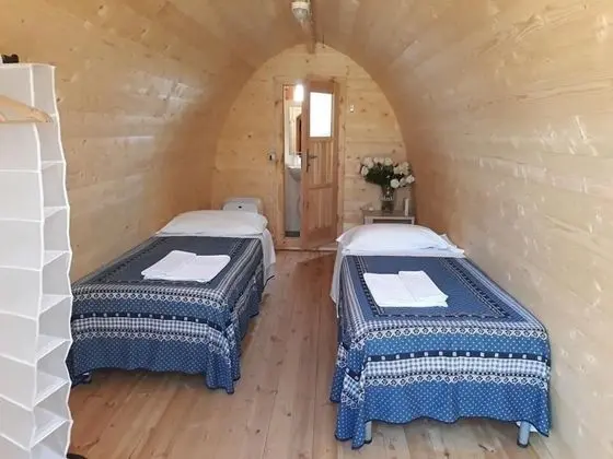 Bungalov, 2 Tek Kişilik Yatak, Veranda