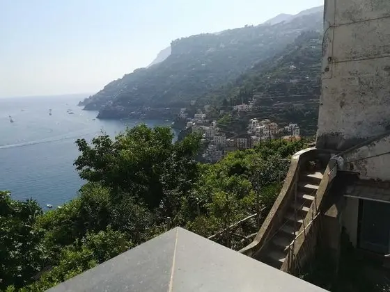 Panoramic Tek Büyük Yataklı Oda, Balkon, Deniz Manzaralı (Stair Access Only)