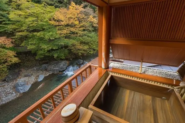 Traditional Oda, Nehir Manzaralı (Japanese Style, Open Air Bath)