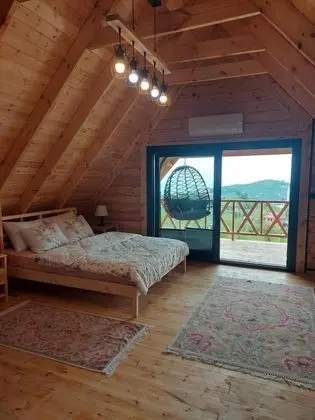 Bungalow, Deniz ve Doğa Manzaralı, Şömineli ve Jakuzili