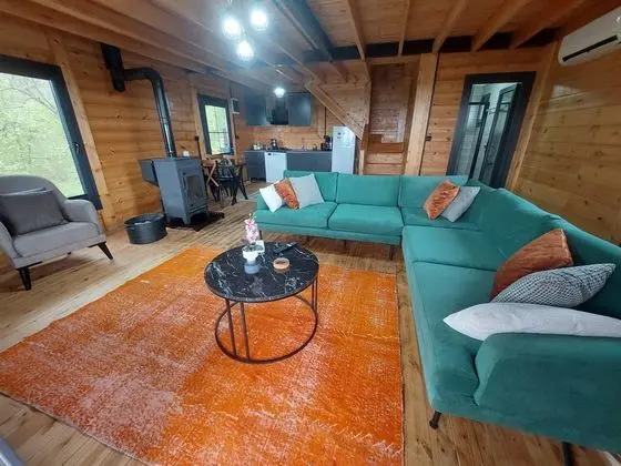 Bungalow, Deniz ve Doğa Manzaralı, Şömineli ve Jakuzili