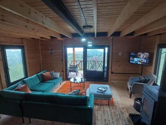 Bungalow, Deniz ve Doğa Manzaralı, Şömineli ve Jakuzili