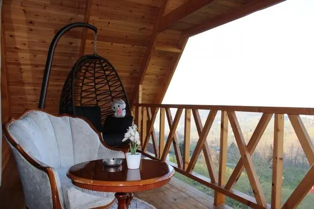 Bungalow, Deniz ve Doğa Manzaralı, Şömineli ve Jakuzili