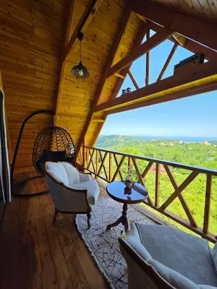 Bungalow, Deniz ve Doğa Manzaralı, Şömineli ve Jakuzili