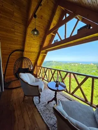 Bungalow, Deniz ve Doğa Manzaralı, Şömineli ve Jakuzili