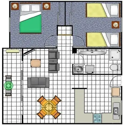 Standard Apart Daire, 2 Yatak Odası