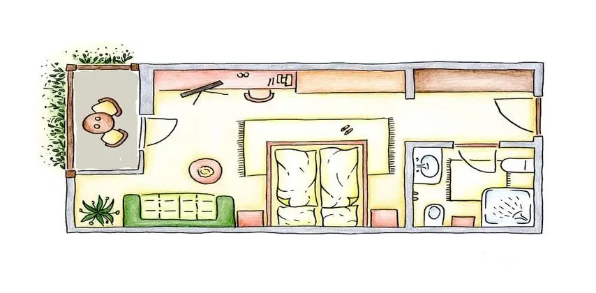 Comfort Tek Büyük Yataklı Oda, Balkon (Almrausch KZA)