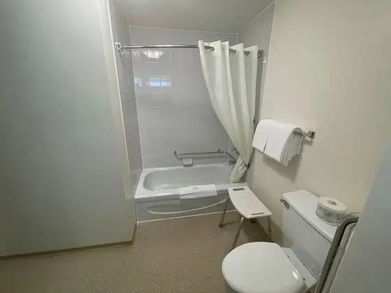 Oda, 1 Büyük (Queen) Boy Yatak, Engellilere Uygun, Sigara İçilmez (Mob,Tub w/Grab Bars)