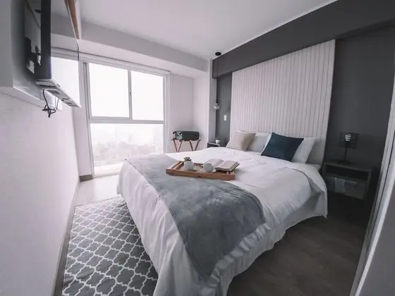 Deluxe Apart Daire, 1 Büyük (Queen) Boy Yatak ve Çekyat, Balkon, Kısmi Deniz Manzarası