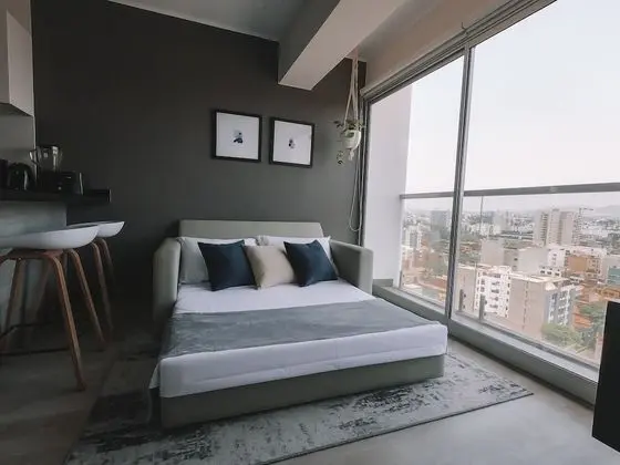 Deluxe Apart Daire, 1 Büyük (Queen) Boy Yatak ve Çekyat, Balkon, Kısmi Deniz Manzarası