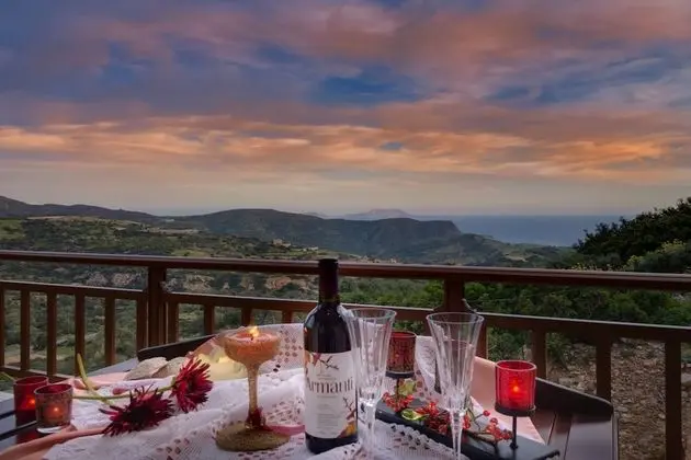 Villa, 2 Yatak Odası, Kişiye Özel Havuzlu, Deniz Manzaralı (Nikos)