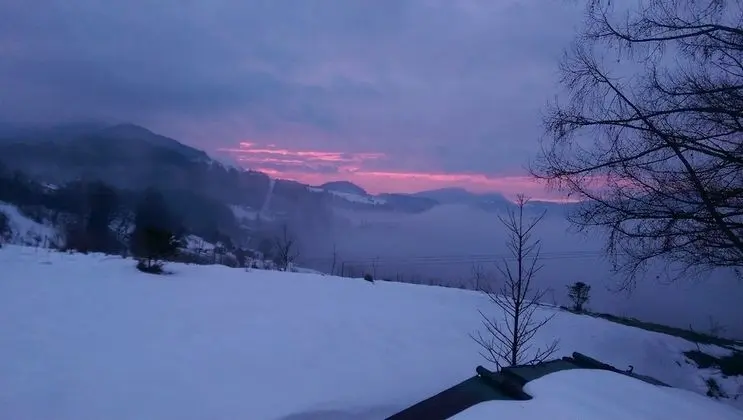 Panoramic Tek Büyük veya İki Ayrı Yataklı Oda, Balkon, Dağ Manzaralı