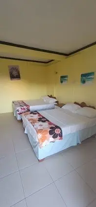 Double Room, 2 Double Beds, Sea View (Room 2)