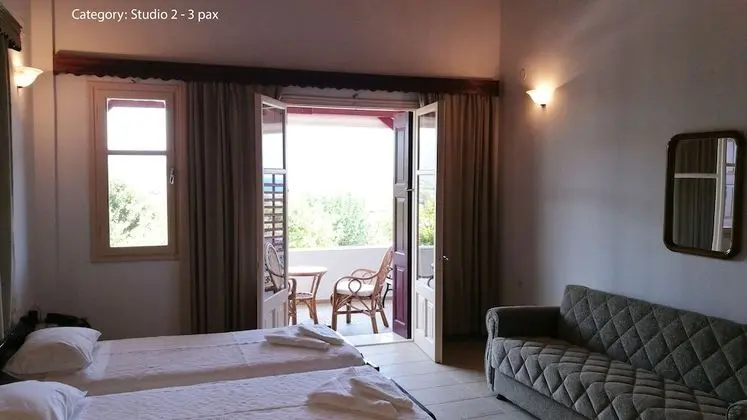 Panoramic Stüdyo, 2 Tek Kişilik Yatak, Deniz Manzaralı, Köşe