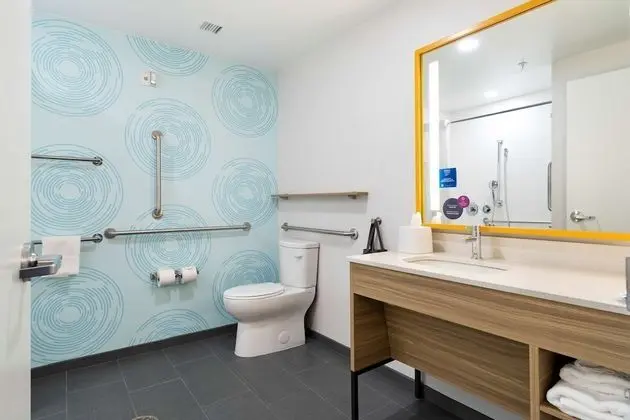 Oda, 1 En Büyük (King) Boy Yatak, Engellilere Uygun (Roll-In Shower)