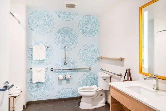 Oda, 1 En Büyük (King) Boy Yatak, Engellilere Uygun (Roll-In Shower)