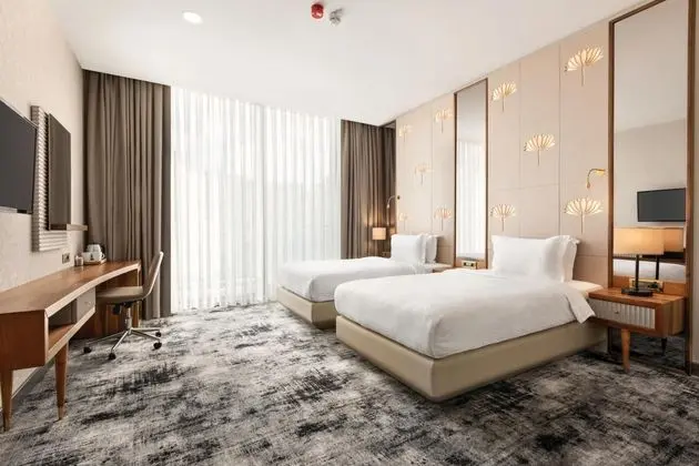 Deluxe Twin Oda,Şehir Manzaralı,Fransız Balkonlu
