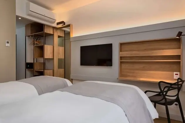 Quarto standard, 2 camas de solteiro, para não fumantes