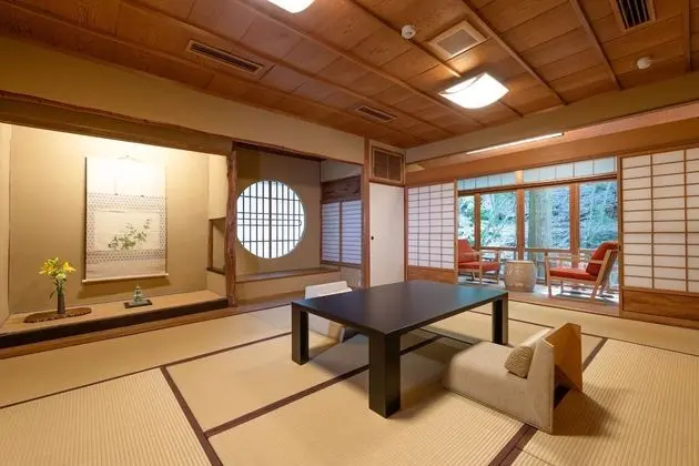 Japanese Traditional Room (10 Tatami Mats with bath, can't serve dinner after 7 P.M. )