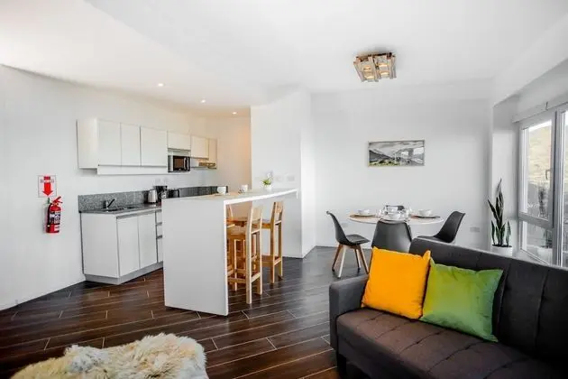 Deluxe Apart Daire, 1 Büyük (Queen) Boy Yatak ve Çekyat, Sauna, Dağ Manzaralı