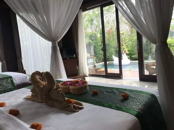 Tek Büyük Yataklı Oda, 1 Yatak Odası, Kişiye Özel Havuzlu, Havuz Manzaralı