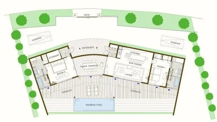 Royal Villa, 2 Yatak Odası, Kişiye Özel Havuzlu, Okyanus Manzaralı